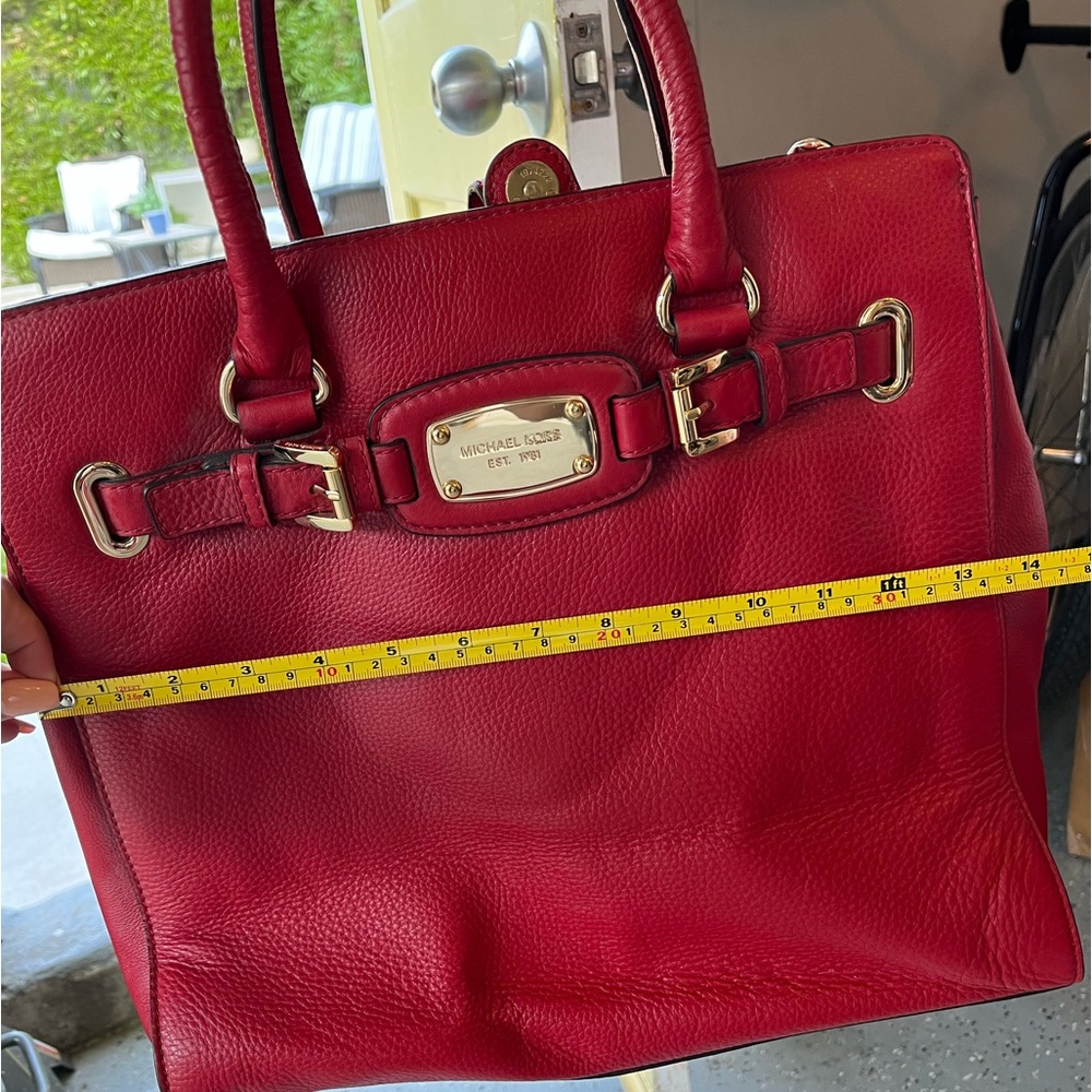 MICHAEL Michael Kors Cherry Red Tote - Picture 9 of 11